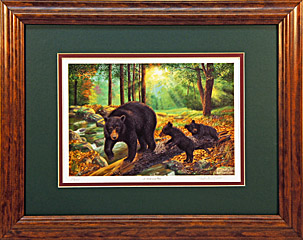 "A Walk In The Park" - Black Bear by wildlife artist Randy McGovern
