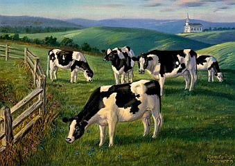 "Amazing Grazing" by Wildlife Artist Randy McGovern