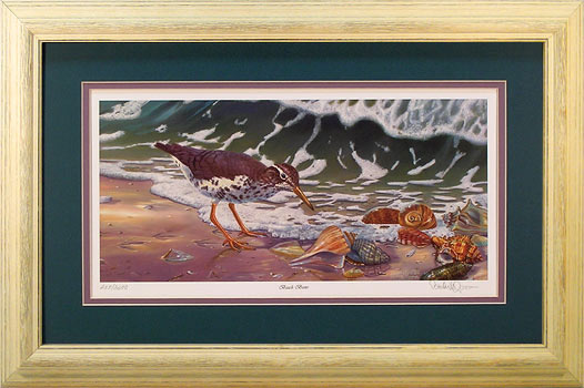 "Beach Bum" - Sandpiper print by wildlife artist Randy McGovern