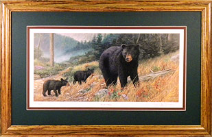 "Bearly Climbing" - Black Bears by wildlife artist Randy McGovern