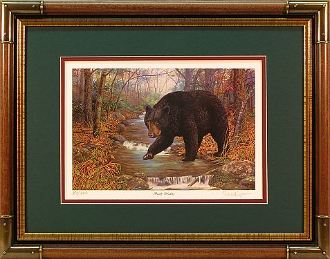 "Bearly Wading" - Bear prints by wildlife artist Randy McGovern