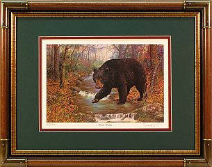 "Bearly Wading" - Black Bear by wildlife artist Randy McGovern