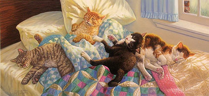 "Bedfellows" by wildlife artist Randy McGovern