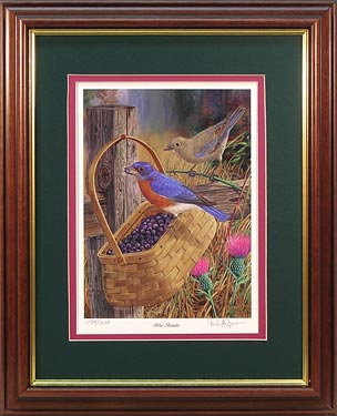 "Blue Bandits" - Bluebird print by Wildlife Artist Randy McGovern!