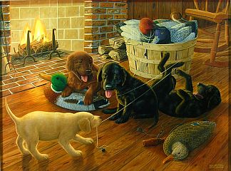 "Business As Usual" by wildlife artist Randy McGovern