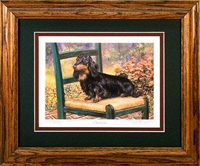 "Chairperson" - Black and Tan Dachshund by Randy McGovern