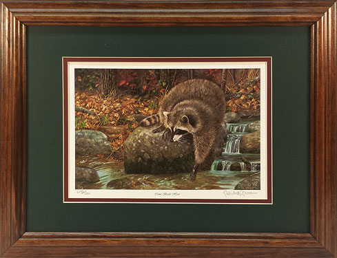 "Come Back Here" - Raccoon by wildlife artist Randy McGovern