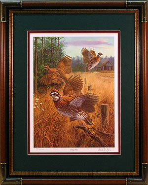 "Covey Rise" - Quail print by wildlife artist Randy McGovern