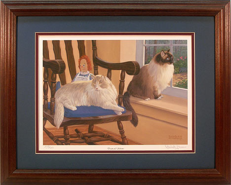 "Dreams and Schemes" - Ragdoll Cats Art Prints by wildlife artist Randy McGovern!