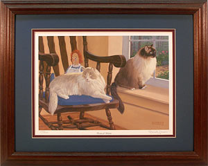 "Dreams and Schemes"- Ragdoll Cats art prints by wildlife artist Randy McGovern