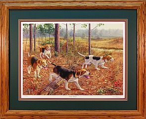 "Eager Beagles" by wildlife artist Randy McGovern
