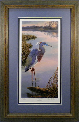 "Evening Ease" - Tricolored Heron print by wildlife artist Randy McGovern