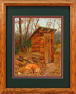 "Fragrant Memories" - Country Outhouse by Randy McGovern