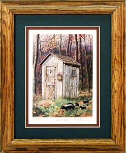 "Kindred Spirits" - Country Outhouse by Randy McGovern