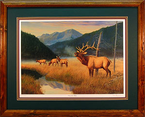 "King Of The Valley" - Elk by wildlife artist Randy McGovern