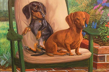 "Life Is A Breeze" - Dog Prints by wildlife artist Randy McGovern