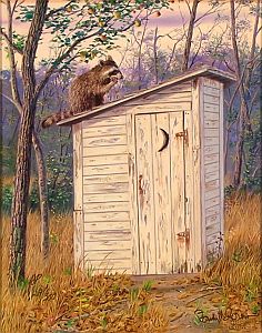 "Old Reliable" - Country Outhouse by Randy McGovern