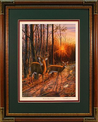 "On The Road Again" - Whitetail Deer print by wildlife artist Randy McGovern