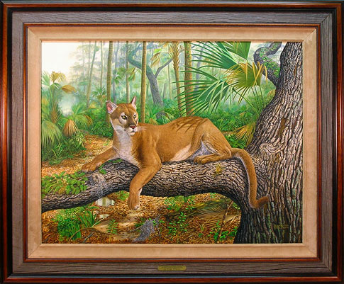 "Panther Paradise" by wildlife artist Randy McGovern