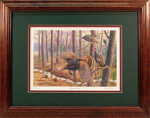 "Power And Privilege" - Wild Turkeys by wildlife artist Randy McGovern