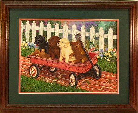 "Puppy Love" - Lab print by wildlife artist Randy McGovern