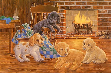 "Rock-a-my-Soul" Cocker Spaniel pups by Randy McGovern