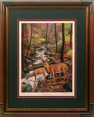 "Room With A View" - Whitetail Deer print by wildlife artist Randy McGovern