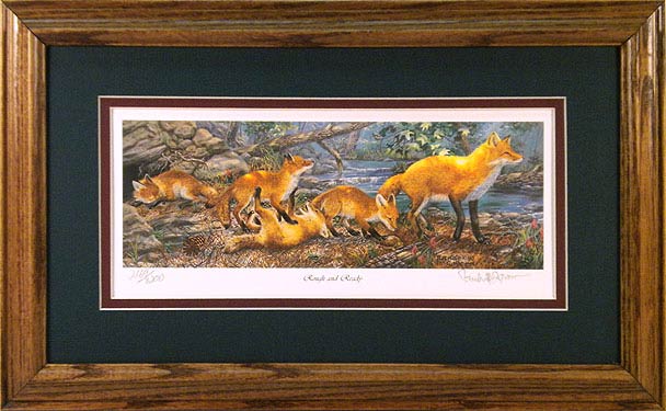"Rough & Ready" - Fox by wildlife artist Randy McGovern