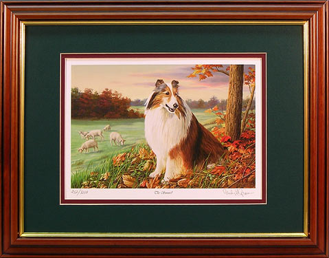 "The Sentinel" - Sheltie print by artist Randy McGovern