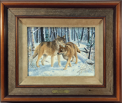 "Snugglers" - Timber Wolves by wildlife artist Randy McGovern!
