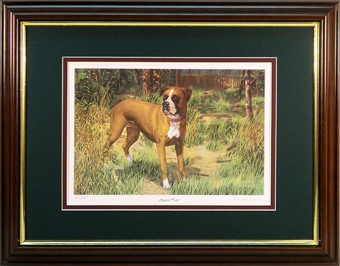 "Squirrel Patrol" - Boxer by wildlife artist Randy McGovern