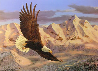 "The Height of Freedom" - Bald Eagle by artist Randy McGovern