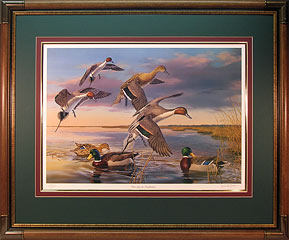 "There Goes The Neighborhood" - Pintail and Mallards by artist Randy McGovern