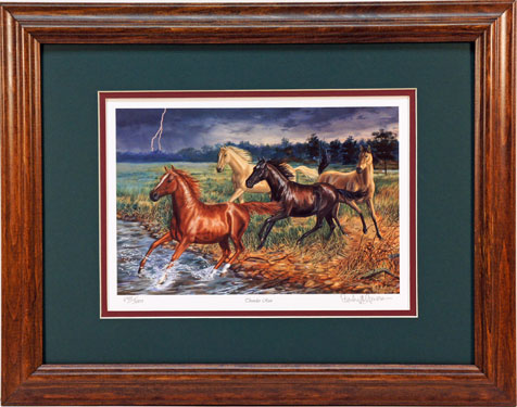 "Thunder Run" - Wild Horses print by wildlife artist Randy McGovern