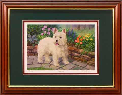 "Varmint Watch" - Westie print by wildlife artist Randy McGovern