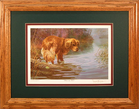 "Where's That Ball" - Golden Retriever print by wildlife artist Randy McGovern