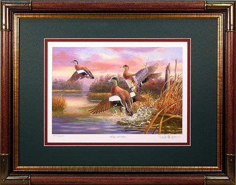 "Wings and Water" - Widgeon print by wildlife artist Randy McGovern