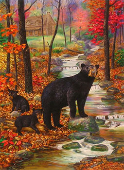 "Bearly Moving" by wildlife artist Randy McGovern