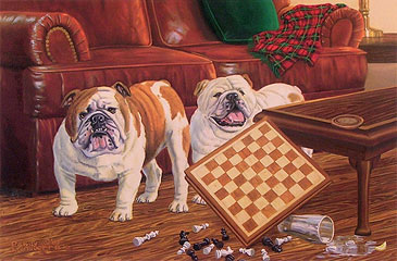 "Checkmate" by wildlife artist Randy McGovern