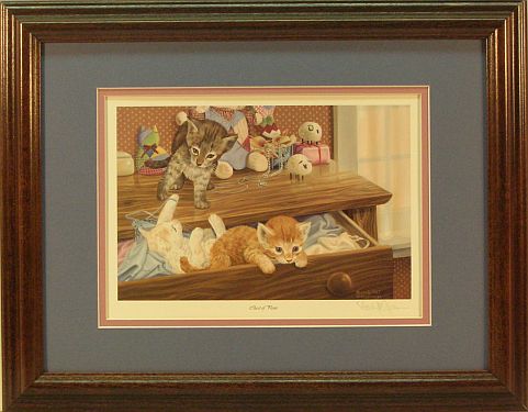 "A Chest of Paws" Kitten print by wildlife artist Randy McGovern
