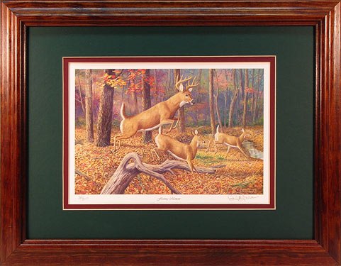 "Fleeting Moment" - Whitetail Deer print by wildlife artist Randy McGovern