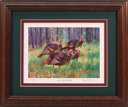 "Four Part Harmony" - Wild Turkey print by wildlife artist Randy McGovern