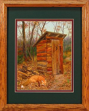 "Fragrant Memories" - Country Outhouse by Artist Randy McGovern