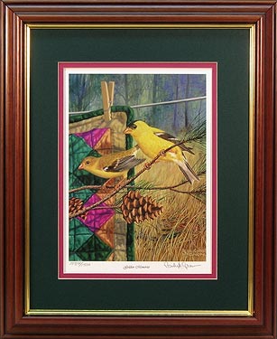 "Golden Memories" - Golden Finch prints by Wildlife Artist Randy McGovern