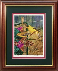 "Golden Memories" - Gold Finches by wildlife artist Randy McGovern