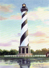 Cape Hatteras Lighthouse print by artist Randy McGovern