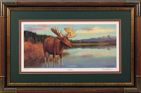 "Moosetique" - Moose print by wildlife artist Randy McGovern