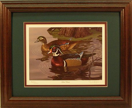 "Wood Ducks" - Waterfowl Art print by wildlife artist Randy McGovern
